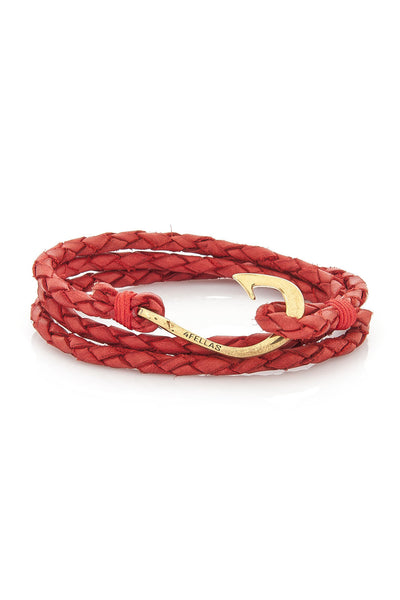 Sunset Red-Gold Plated Hook Bracelet