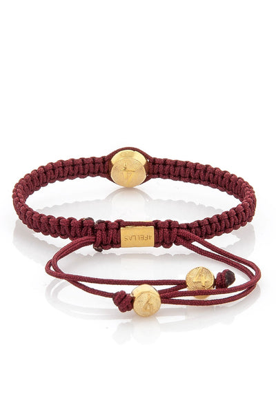 4Fellas Classic Red -Gold Plated Bracelet