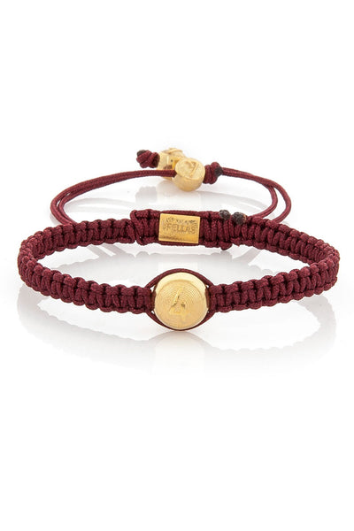 4Fellas Classic Red -Gold Plated Bracelet
