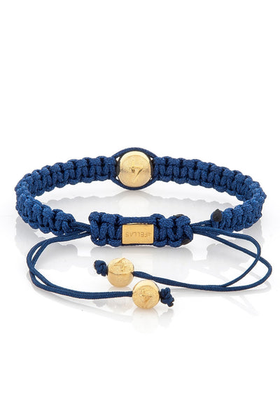 4Fellas Classic Blue-Gold Plated Bracelet