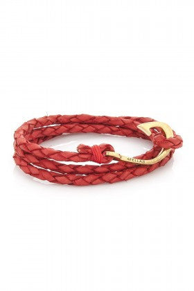 Sunset Red-Gold Plated Hook Bracelet